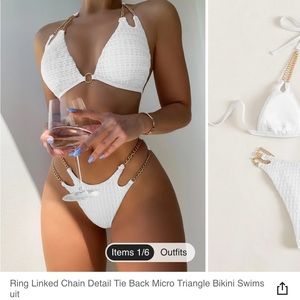 NWT white bikini, small